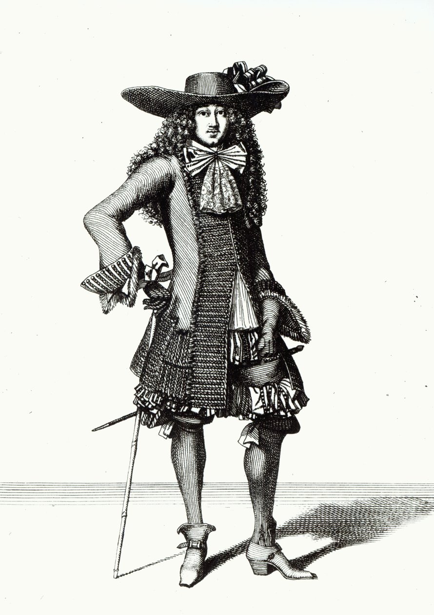 El Vestido de Espada de Verano, 1675 de Nicolas Bonnart