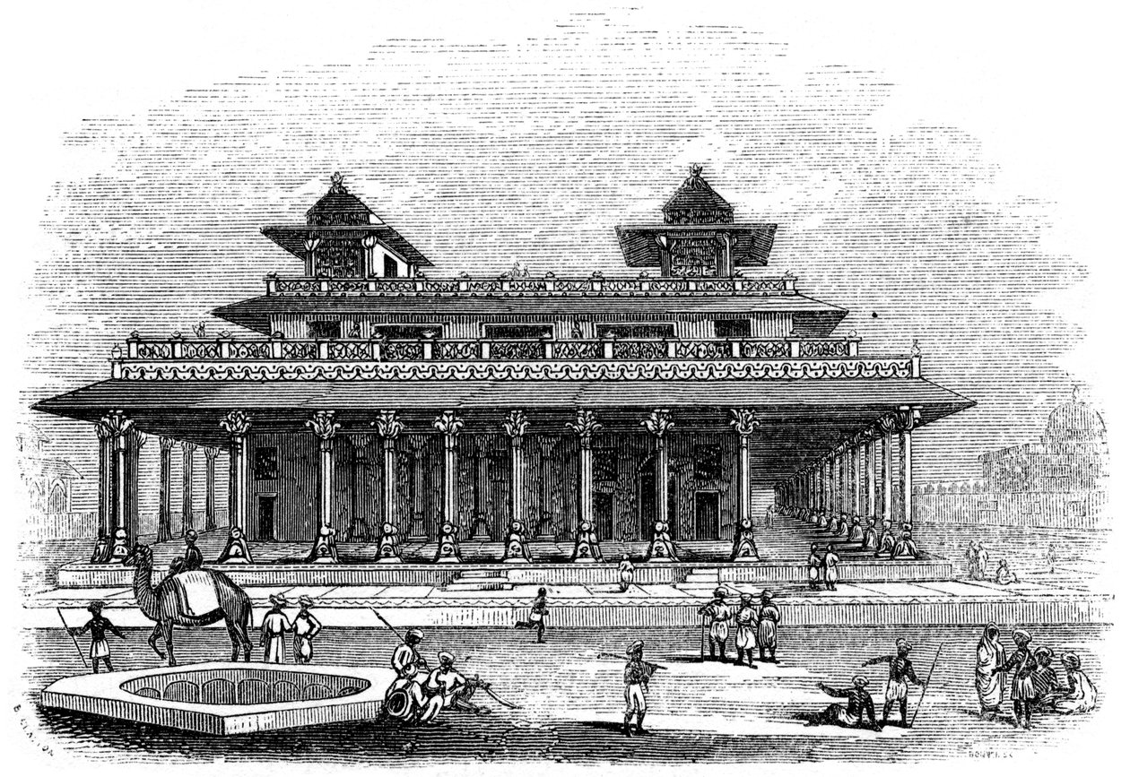 Palacio de Allahabad, India, 1847 de Bonner