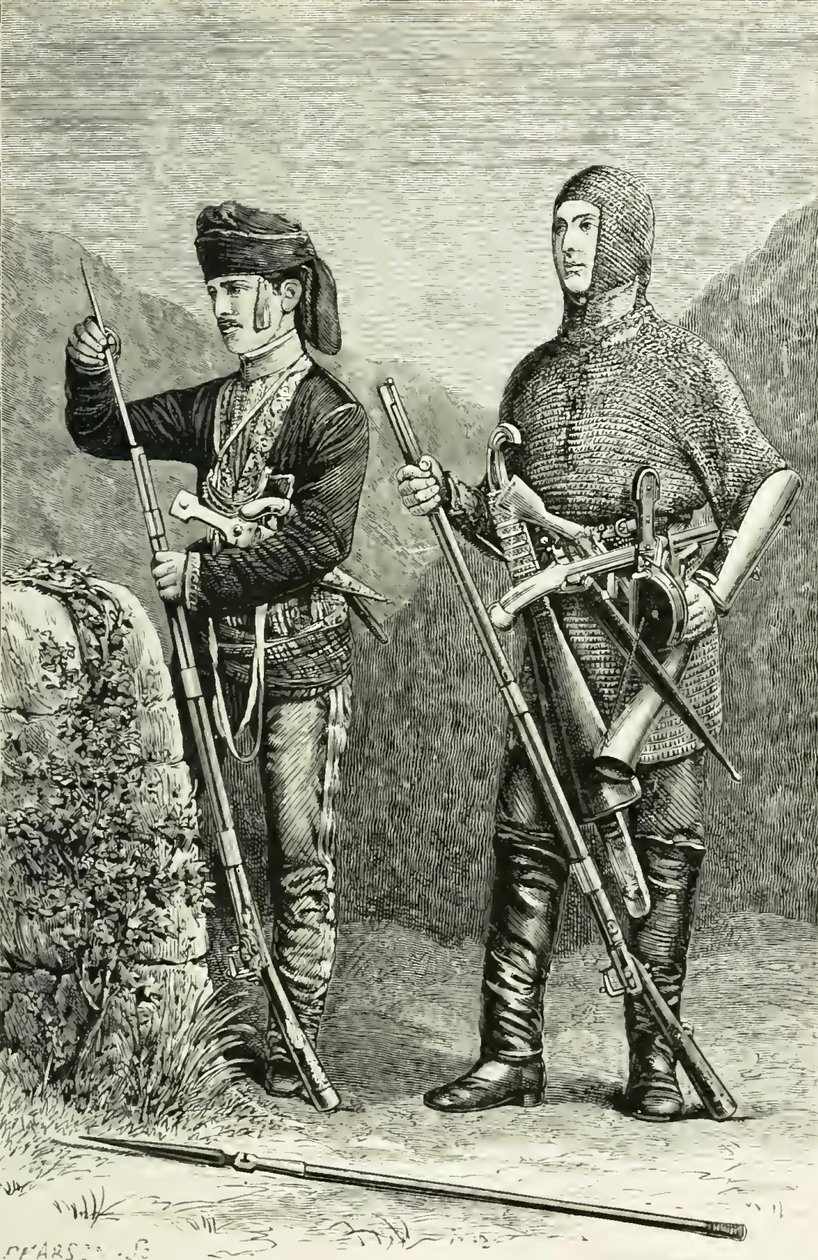 Guerrero de Goori y guerrero de Lesghia de Book Author