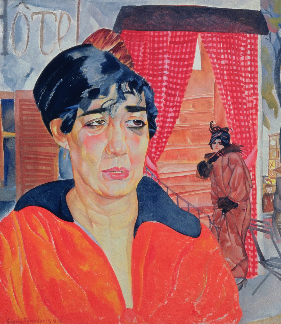 Conserje en París, 1918 de Boris Dmitrievich Grigoriev