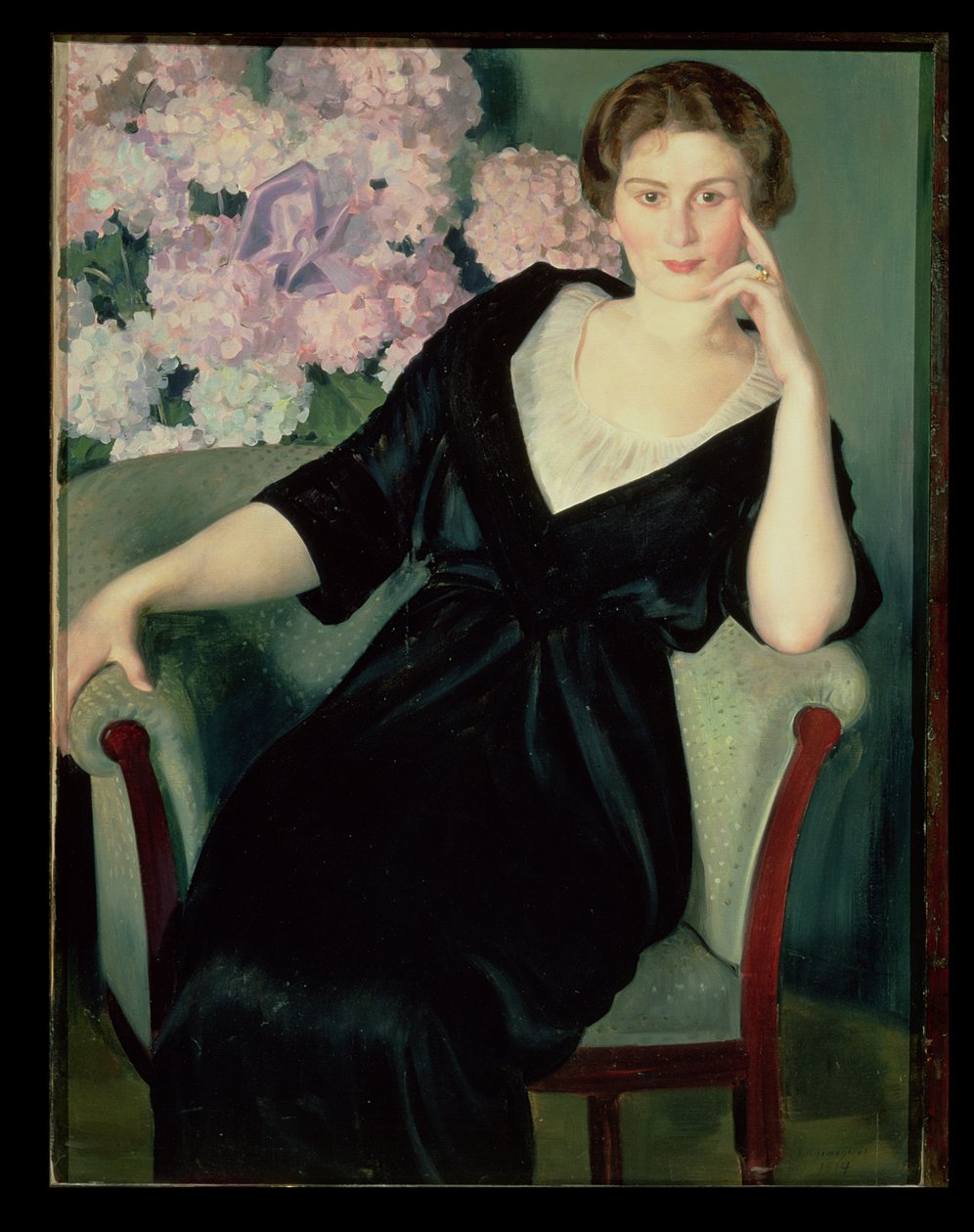 Retrato de Rene Ivanovna Notgaft de Boris Mikhailovich Kustodiev