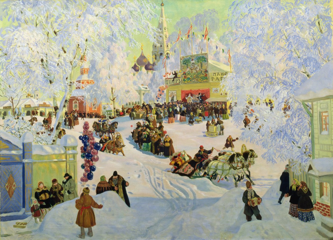 Carnaval, 1919 de Boris Mikhailovich Kustodiev