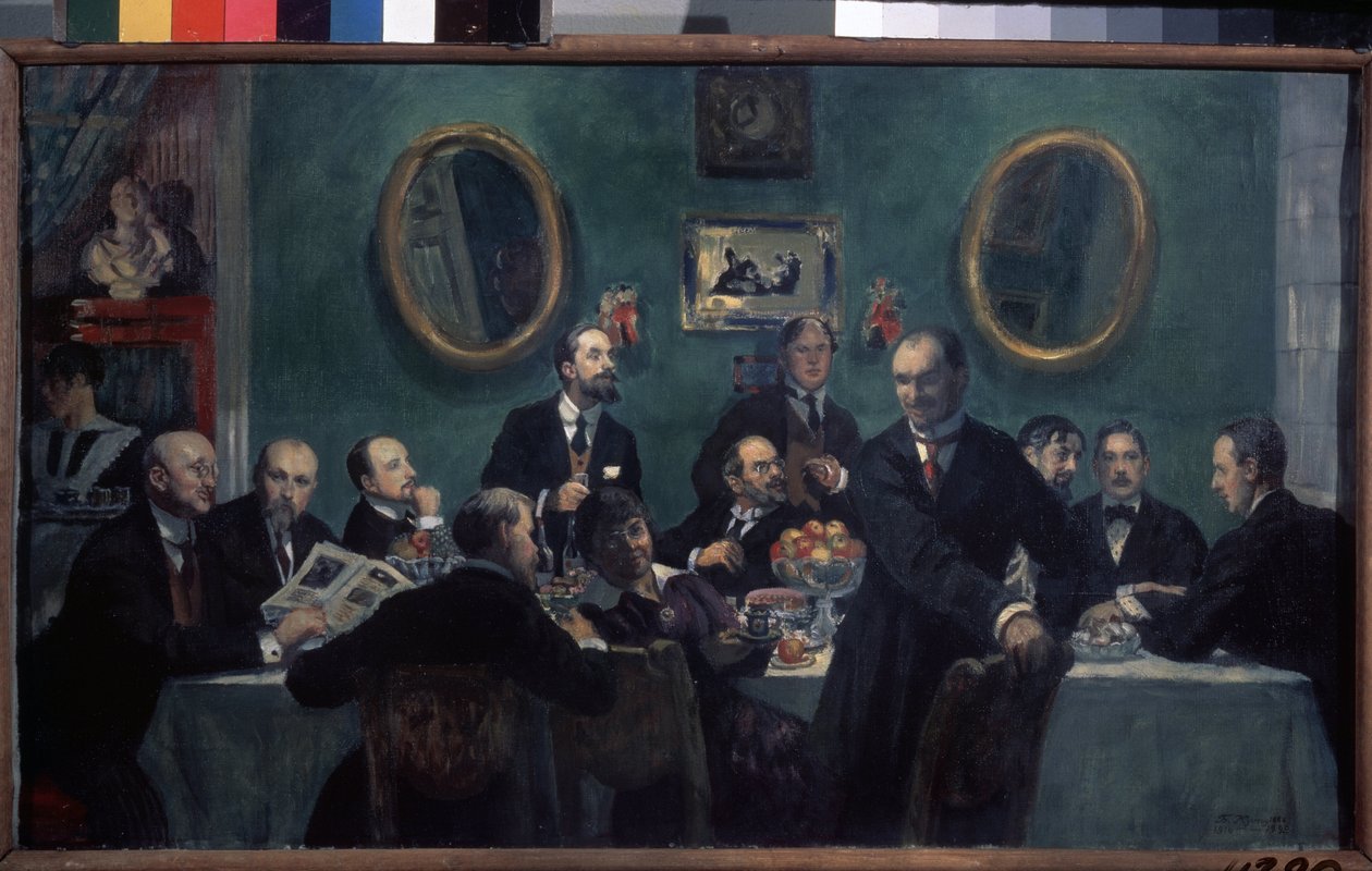 Miembros del Movimiento Mundo del Arte de Boris Mikhailovich Kustodiev