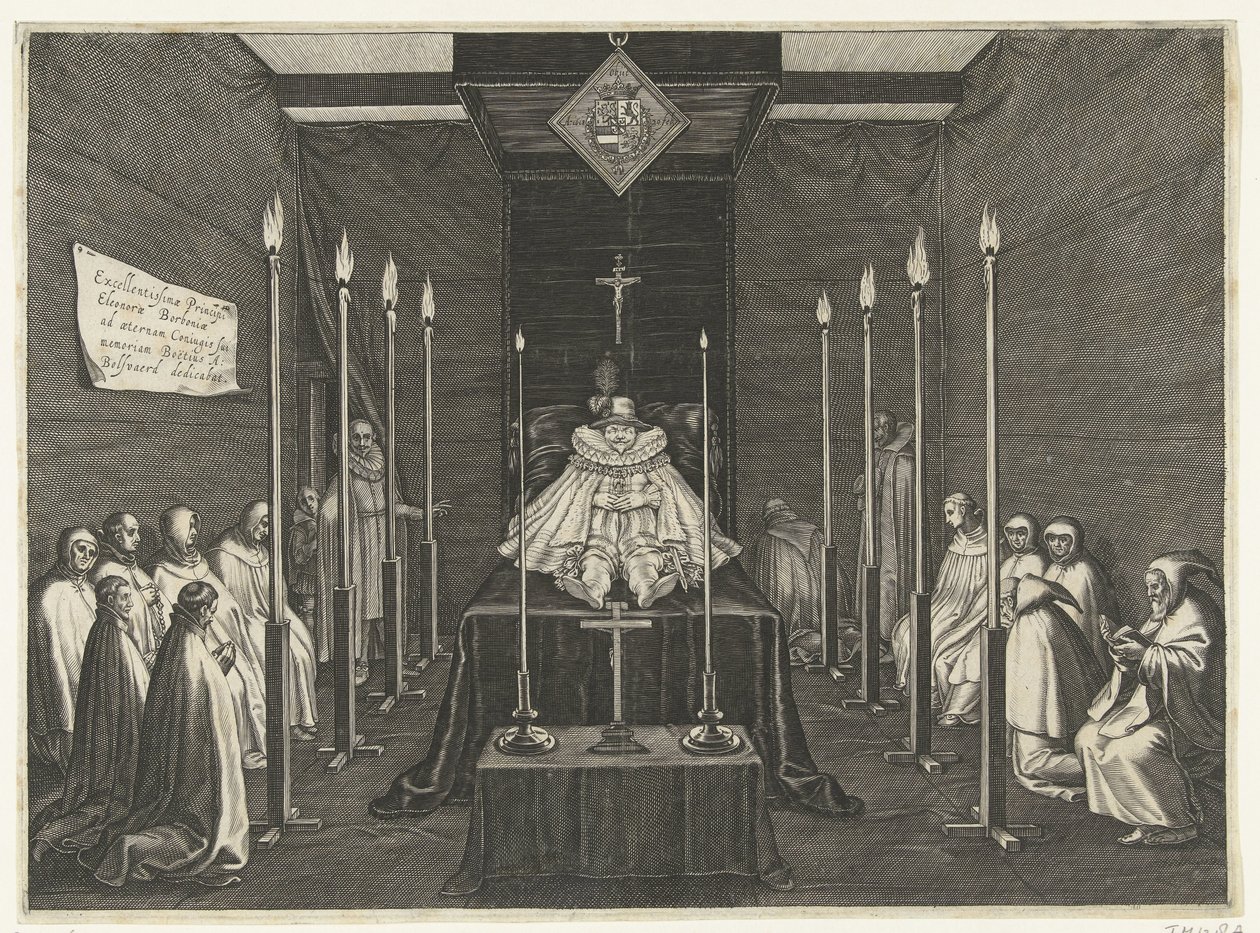 Cama esplendorosa del príncipe Felipe Guillermo, 1618 de Boëtius Adamsz. Bolswert