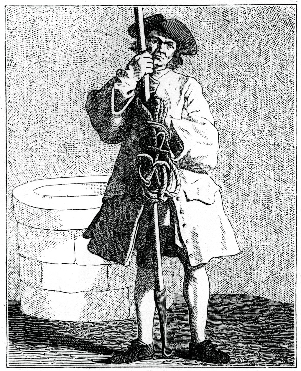 Un limpiador de pozos, 1737-1742 de Bouchardon