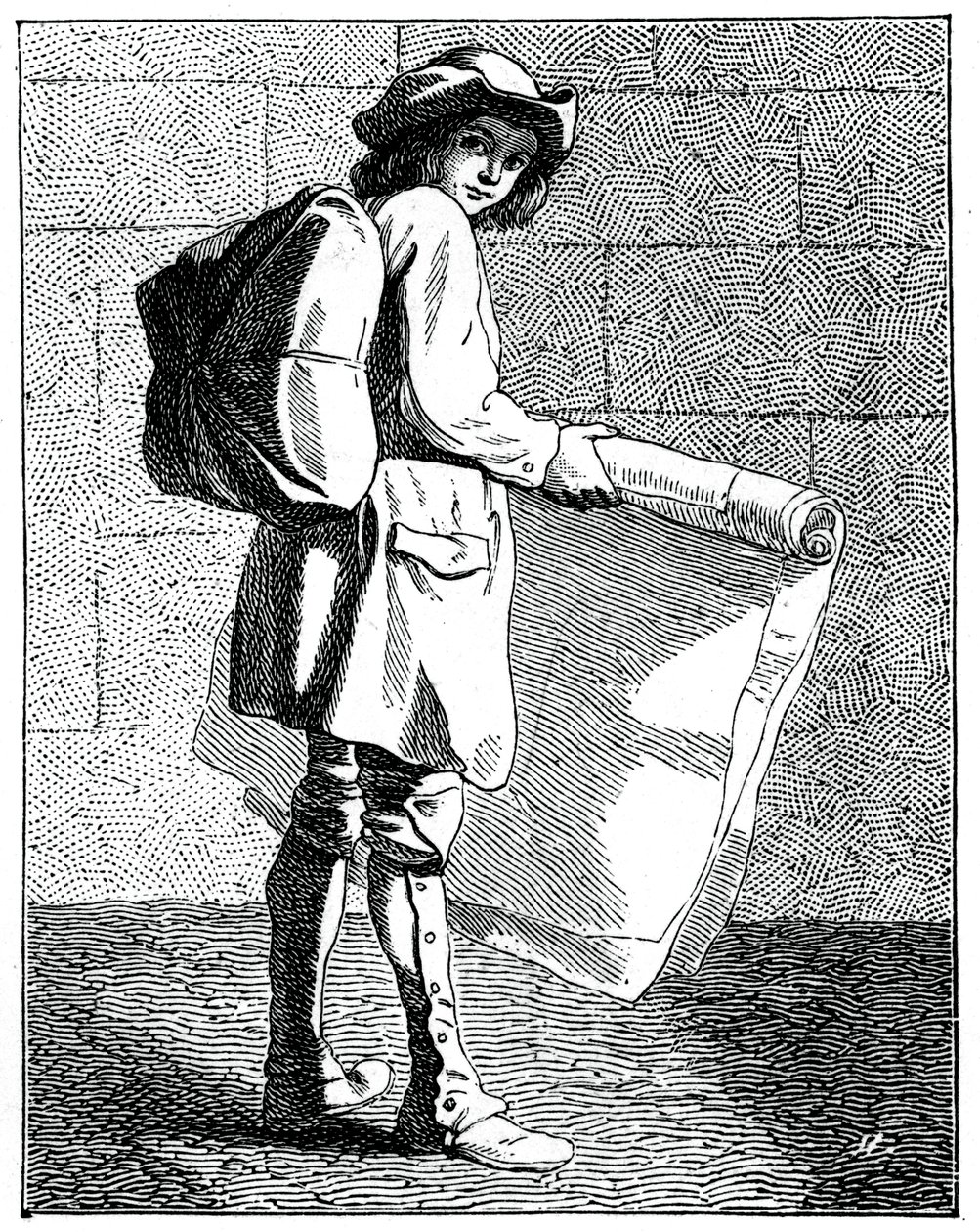 El Vendedor de Grabados, 1737-1742 de Bouchardon