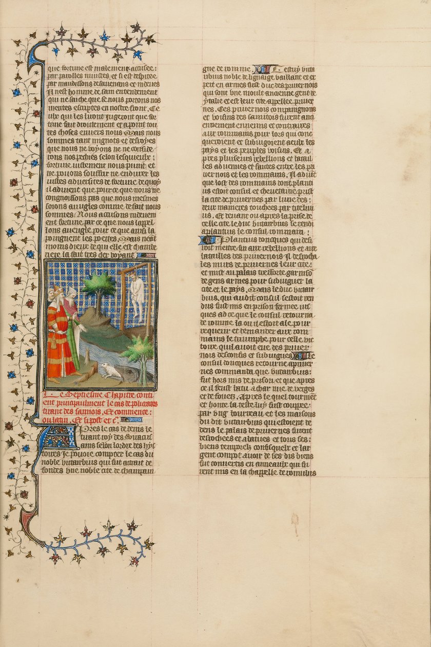 Polícrates colgado de Boucicaut Master Illuminator