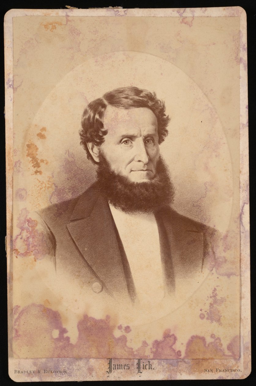 Retrato de James Lick 1796-1876, antes de 1876 de Bradley and Rulofson