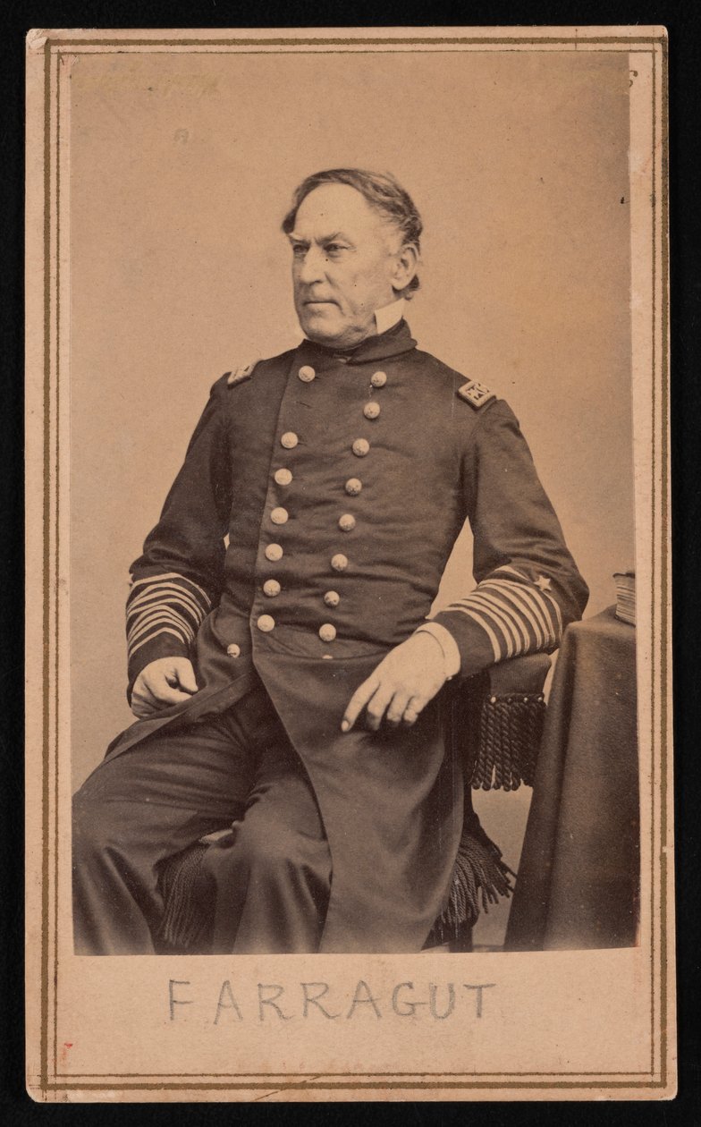 Retrato de David Glasgow Farragut 1801-1870, antes de 1870 de Brady