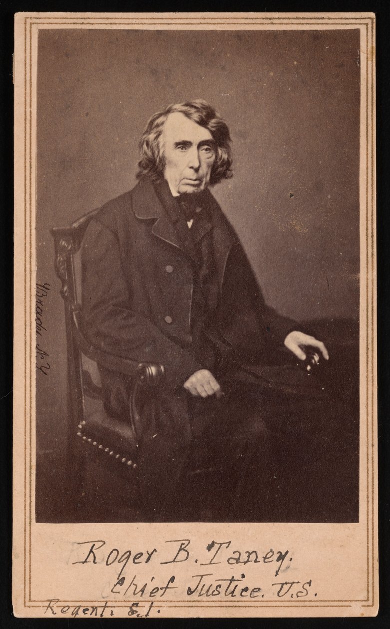 Retrato de Roger Brooke Taney 1777-1864, antes de 1864 de Brady