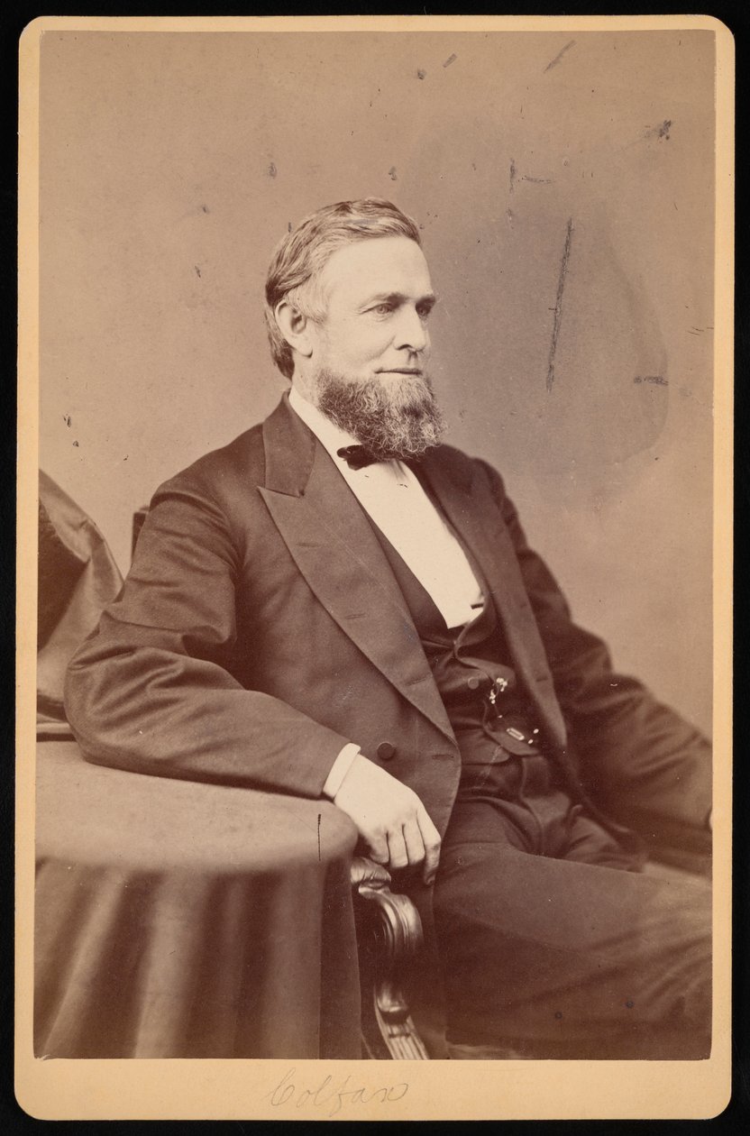 Retrato de Schuyler Colfax 1823-1885, antes de 1885 de Brady
