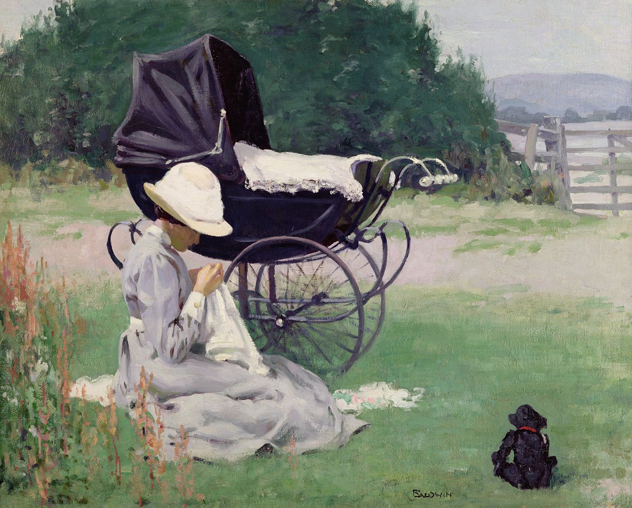 Cosiendo al Sol, 1913 de Brake Baldwin