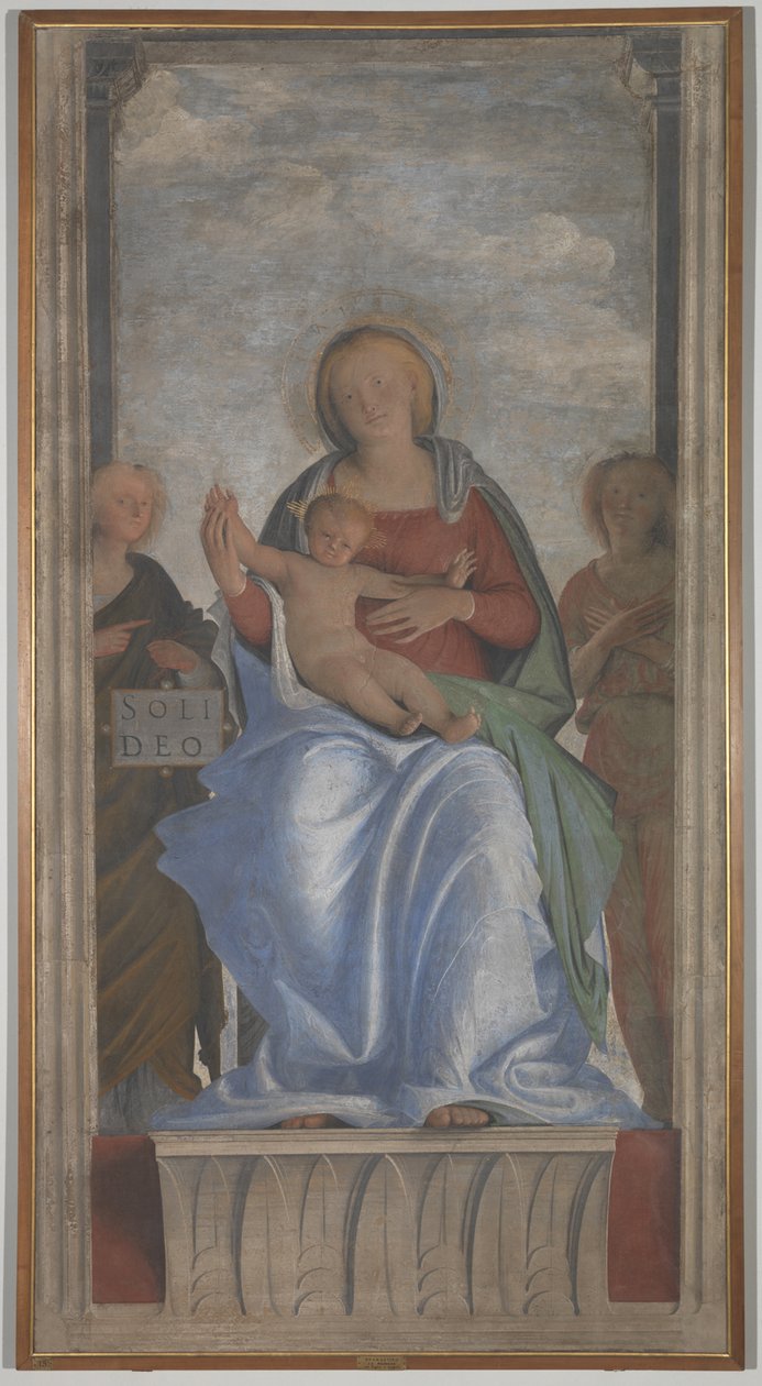 La Virgen y el Niño con dos ángeles de Bramantino