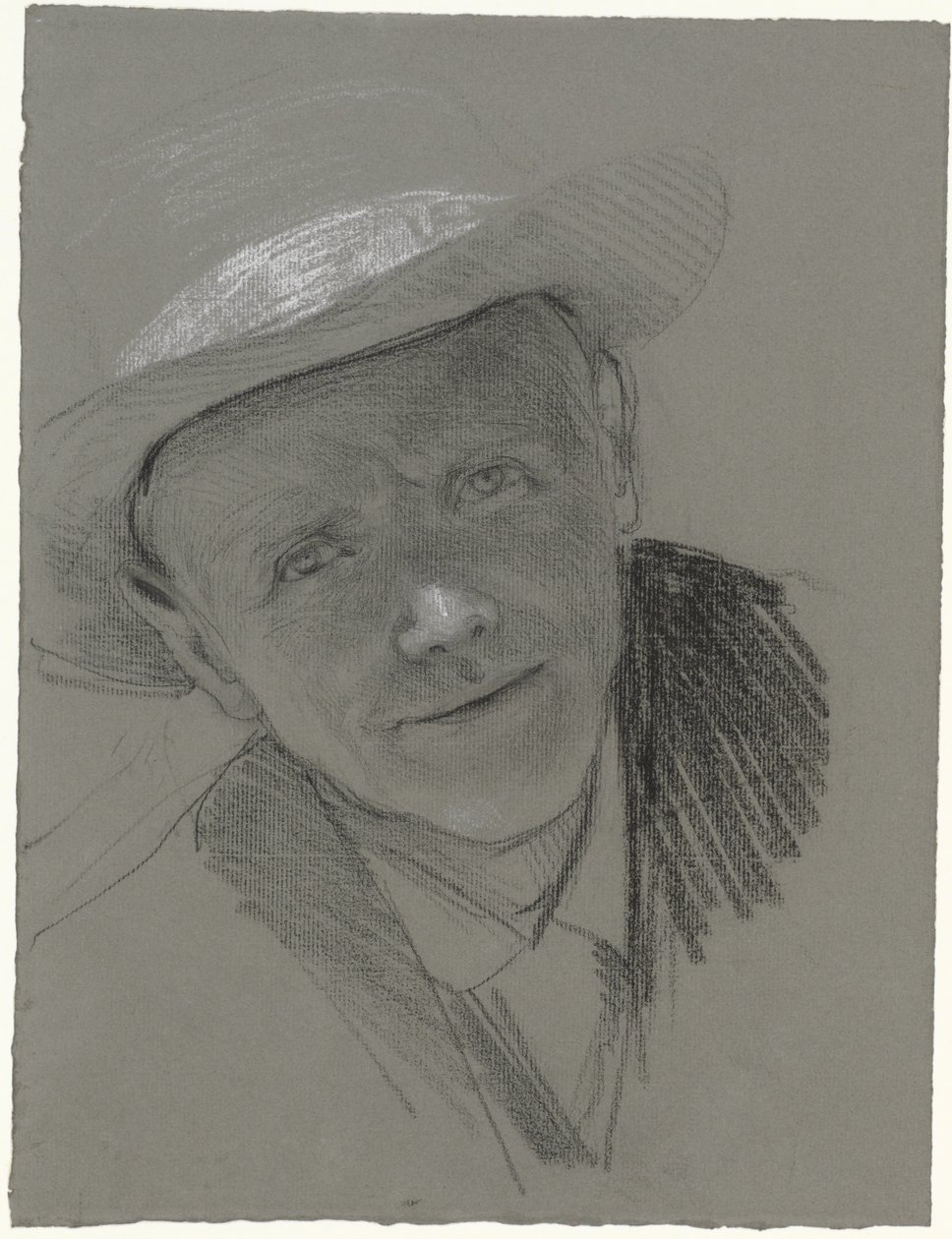 Retrato de un hombre con sombrero de Bramine Hubrecht