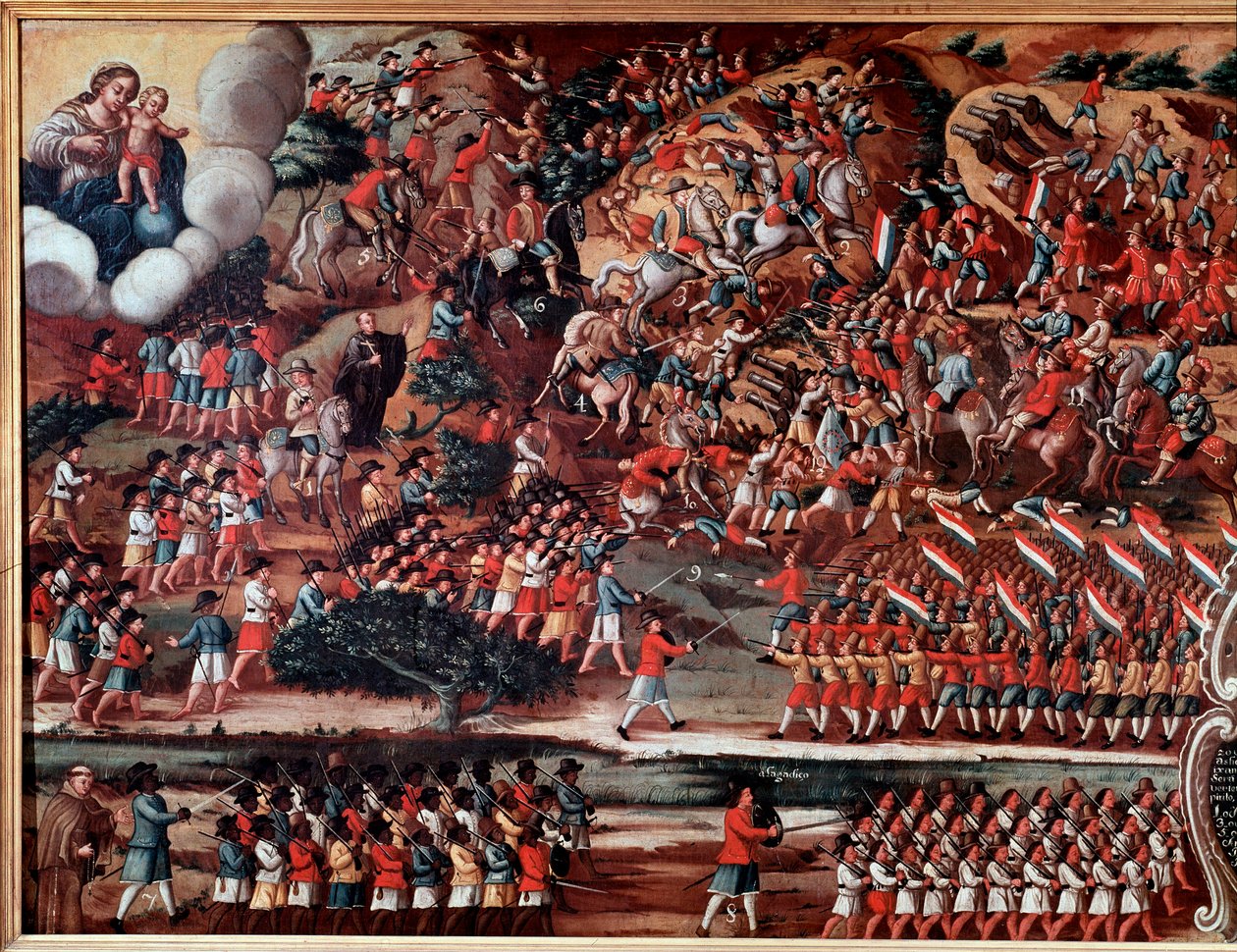 Exvoto representando la Batalla de Guararapes de Brazilian School