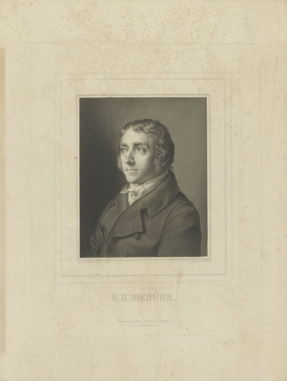 Retrato de Barthold Georg Niebuhr 1776-1831, c. 1830-1840 de Breitkopf and Härtel
