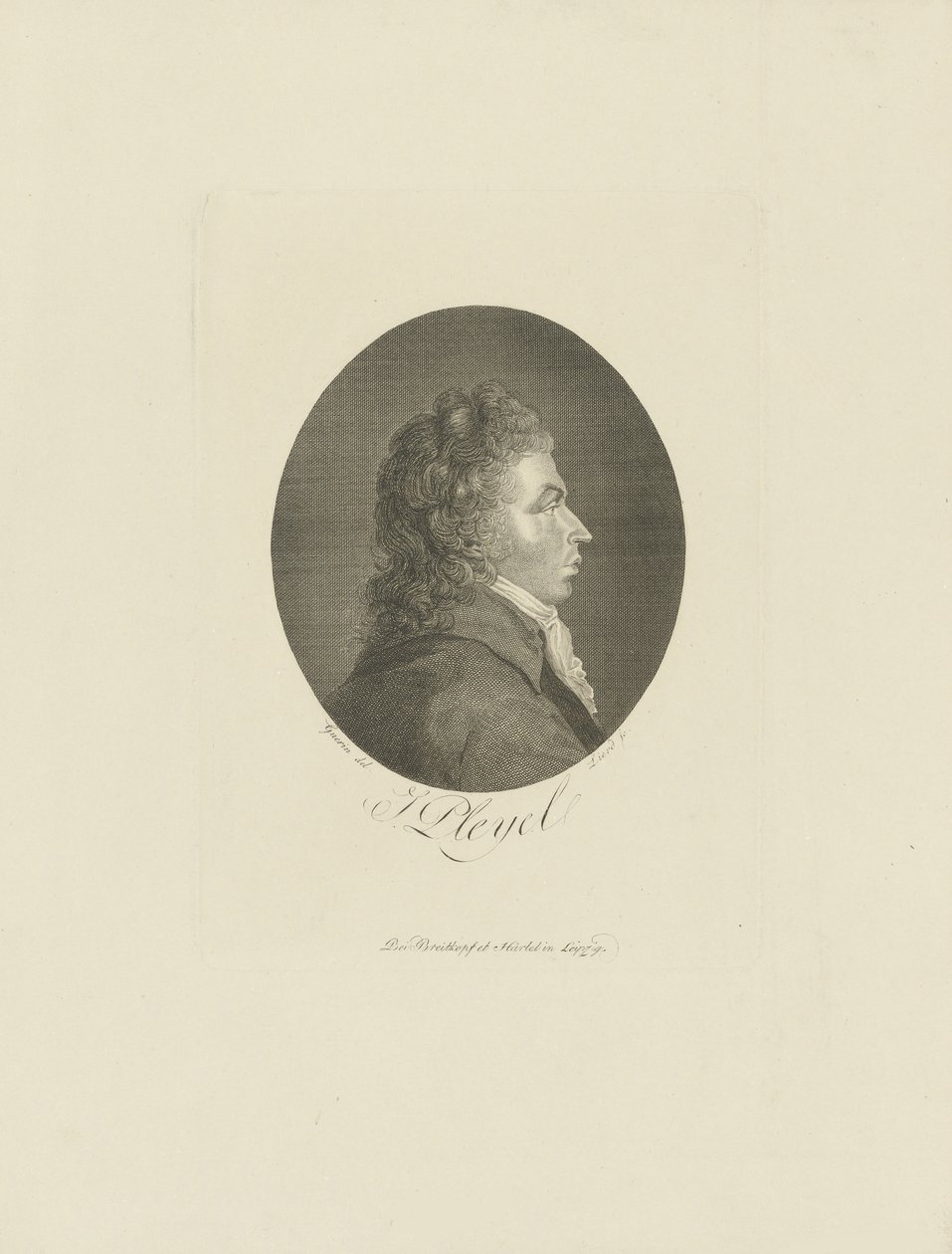 Retrato del compositor Ignace Pleyel 1757-1831 de Breitkopf and Härtel