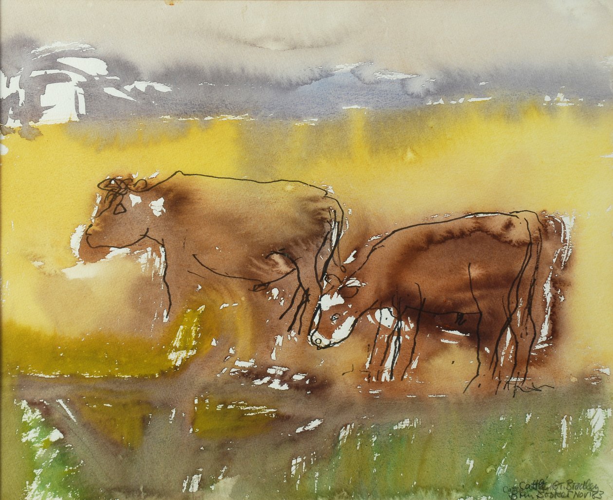 Ganado en el prado, 1983 de Brenda Brin Booker