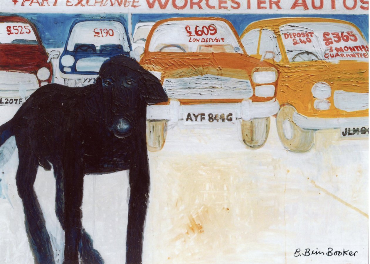Rex en Worcester Autos, intercambio de parte de Brenda Brin Booker