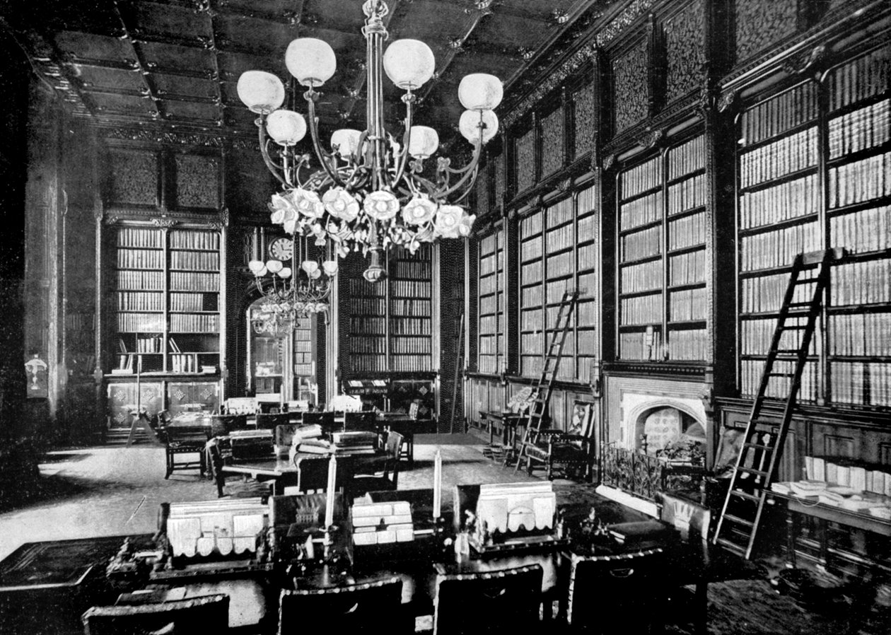 Biblioteca de la Cámara de los Comunes, Londres, 1890