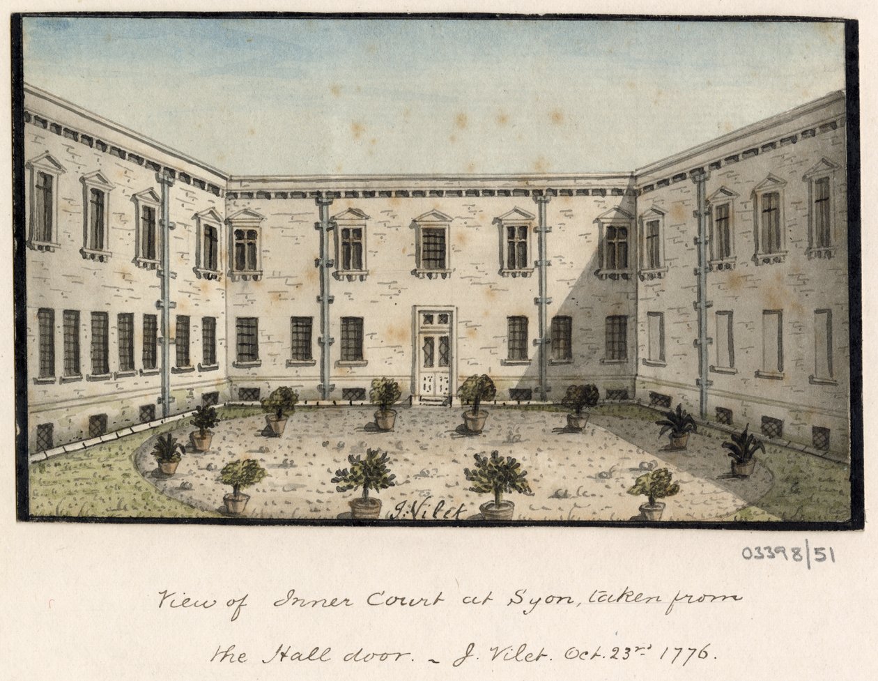 Serie de bocetos, vistas en Gran Bretaña, el continente y América 1772-1778 (acuarela) de British School