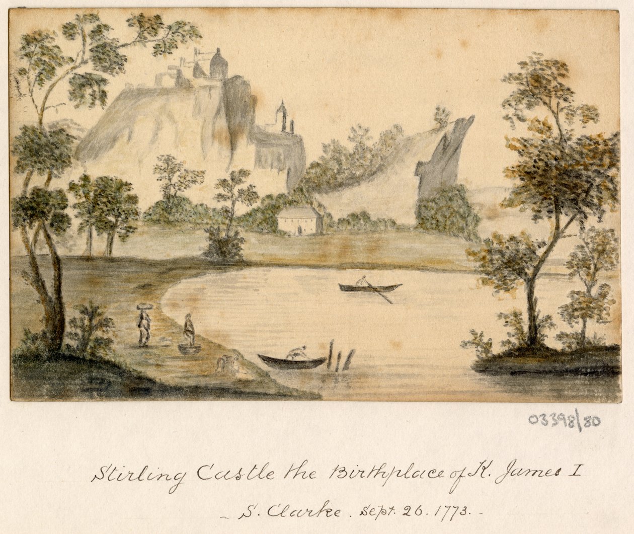 Serie de bocetos, vistas en Gran Bretaña, el continente y América 1772-1778 (acuarela) de British School