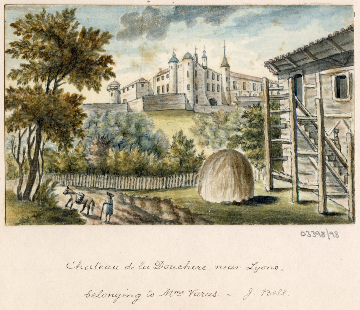Serie de bocetos, vistas en Gran Bretaña, el continente y América 1772-1778 (acuarela) de British School