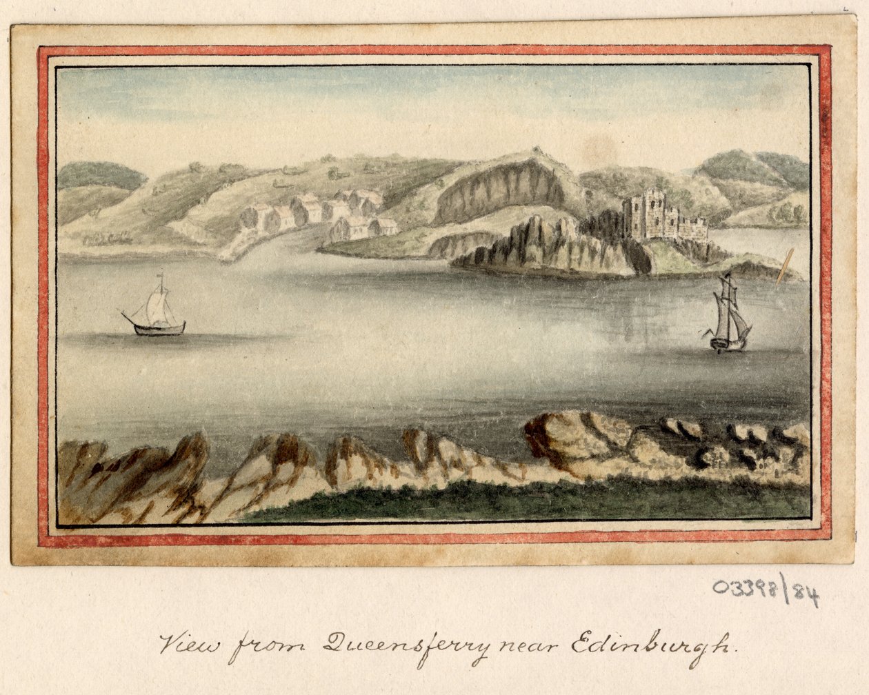 Serie de bocetos, vistas en Gran Bretaña, el continente y América 1772-1778 (acuarela) de British School
