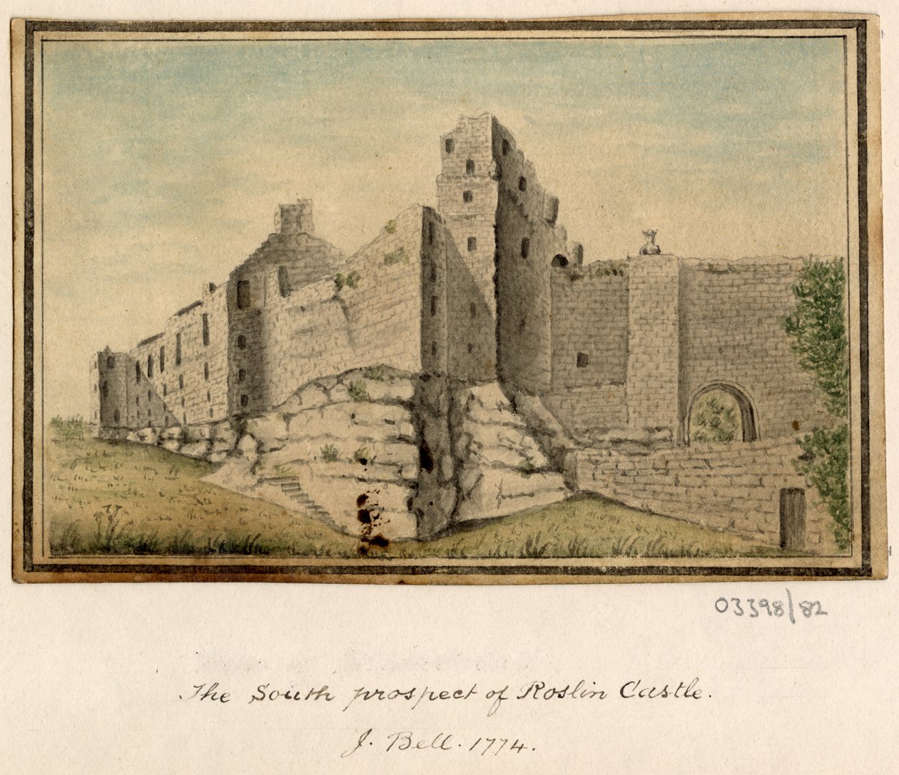 Serie de bocetos, vistas en Gran Bretaña, el continente y América 1772-1778 (acuarela) de British School