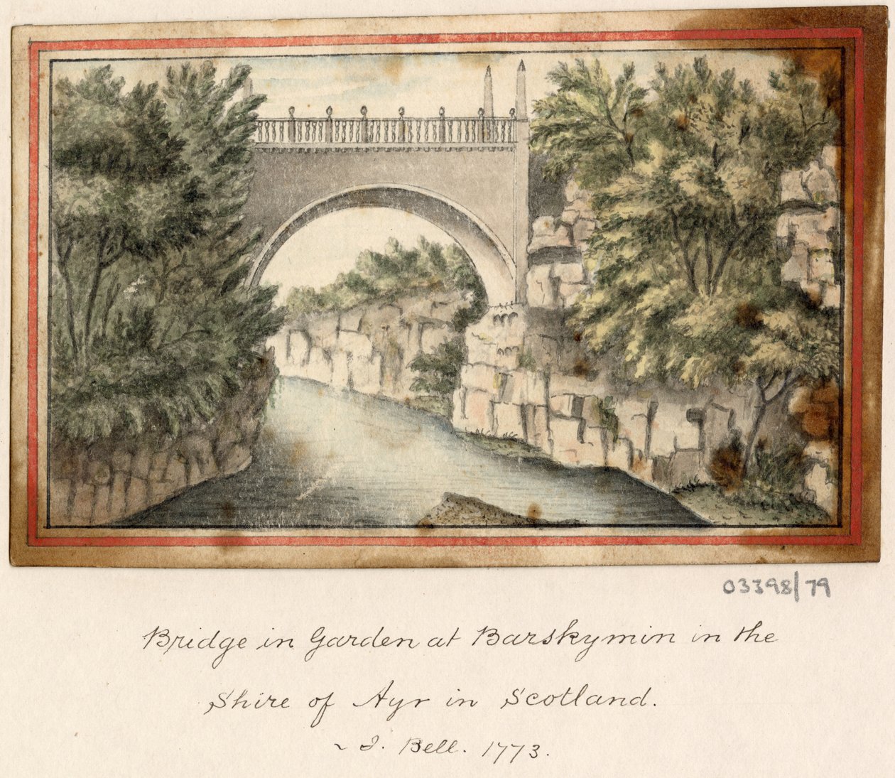 Serie de bocetos, vistas en Gran Bretaña, el continente y América 1772-1778 (acuarela) de British School