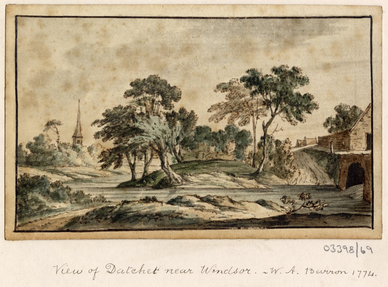 Serie de bocetos, vistas en Gran Bretaña, el continente y América 1772-1778 (acuarela) de British School