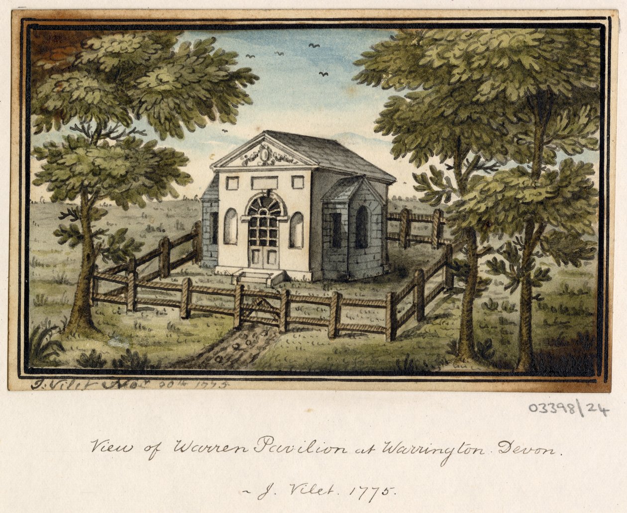 Serie de bocetos, vistas en Gran Bretaña, el continente y América 1772-1778 (acuarela) de British School