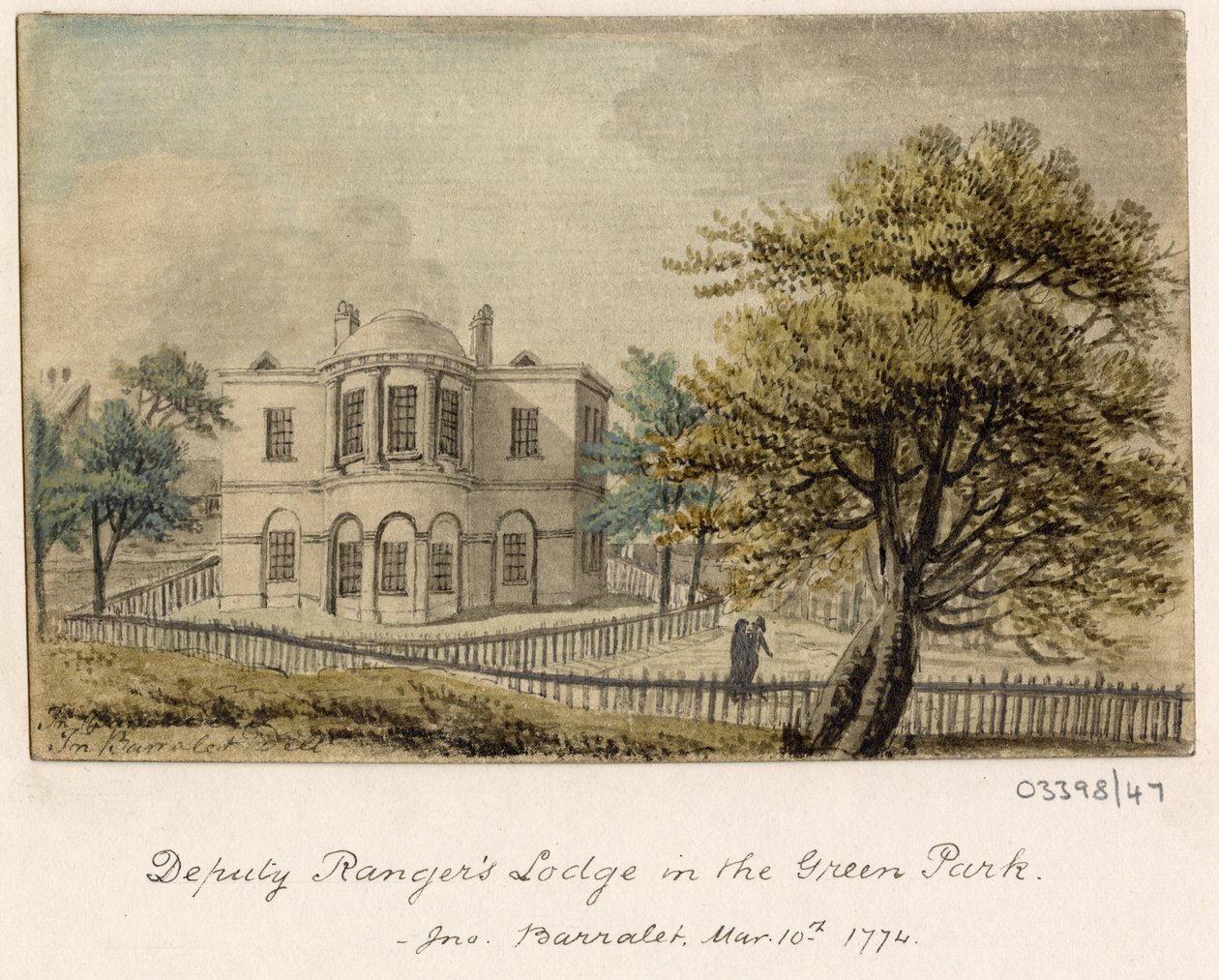 Serie de bocetos, vistas en Gran Bretaña, el continente y América 1772-1778 (acuarela) de British School
