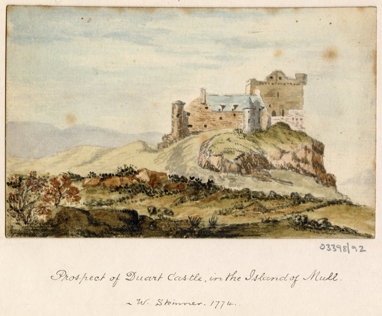 Serie de bocetos, vistas en Gran Bretaña, el continente y América 1772-1778 (acuarela) de British School