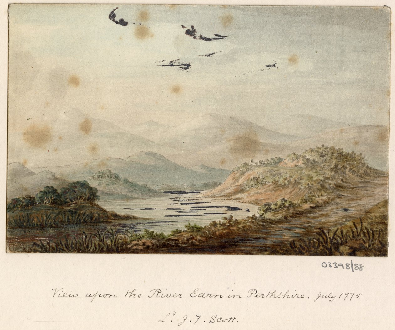 Serie de bocetos, vistas en Gran Bretaña, el continente y América 1772-1778 (acuarela) de British School