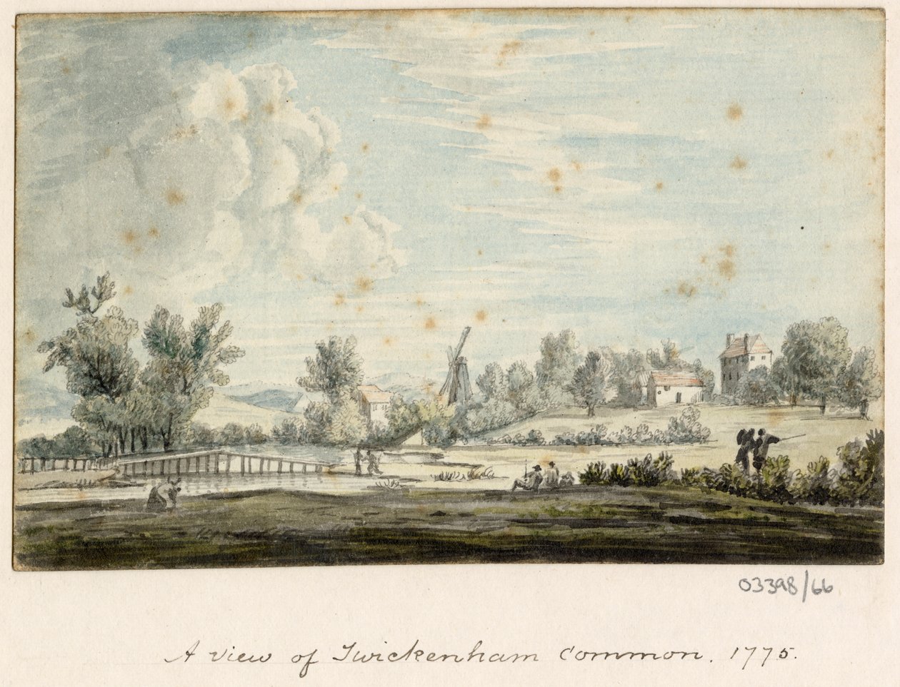 Serie de bocetos, vistas en Gran Bretaña, el continente y América 1772-1778 (acuarela) de British School