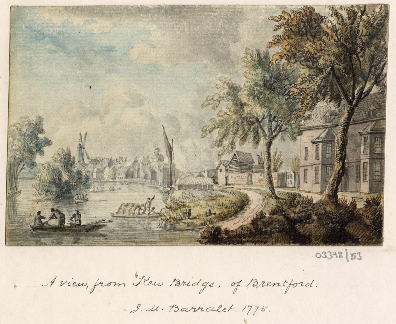 Serie de bocetos, vistas en Gran Bretaña, el continente y América 1772-1778 (acuarela) de British School