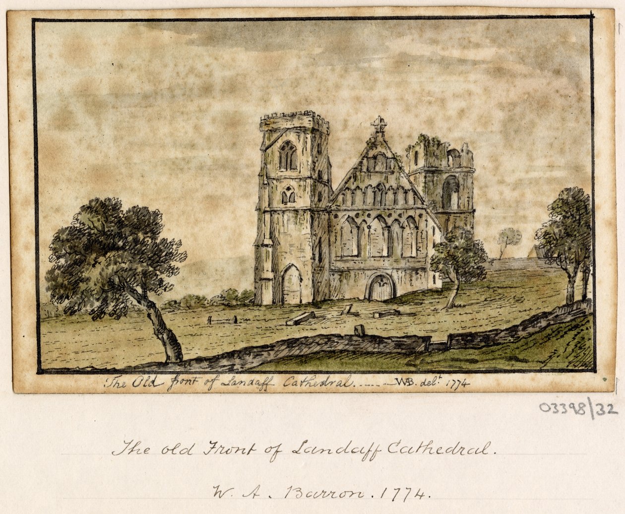Serie de bocetos, vistas en Gran Bretaña, el continente y América 1772-1778 (acuarela) de British School