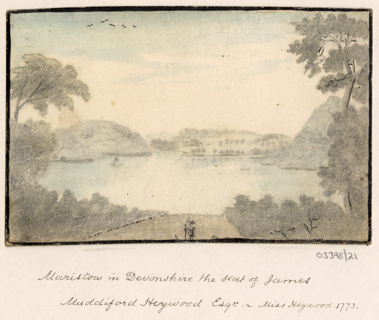 Serie de bocetos, vistas en Gran Bretaña, el continente y América 1772-1778 (acuarela) de British School