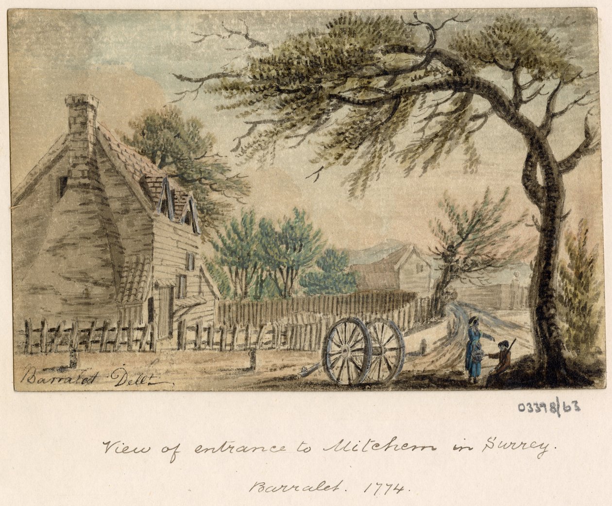 Serie de bocetos, vistas en Gran Bretaña, el continente y América 1772-1778 (acuarela) de British School
