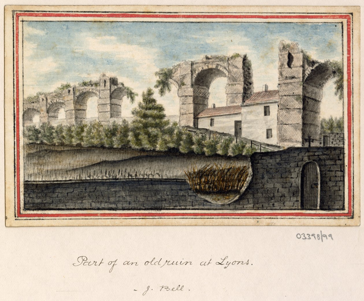 Serie de bocetos, vistas en Gran Bretaña, el continente y América 1772-1778 (acuarela) de British School