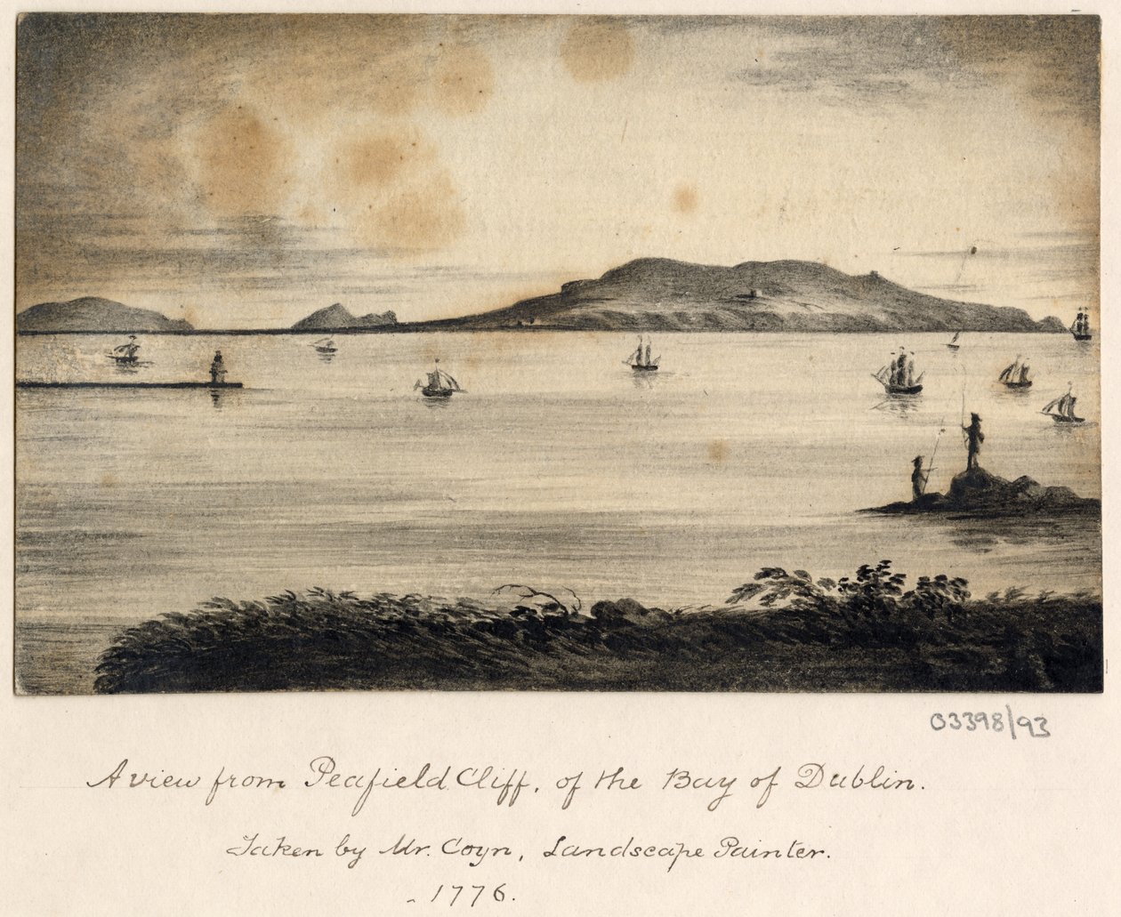 Serie de bocetos, vistas en Gran Bretaña, el continente y América 1772-1778 (acuarela) de British School
