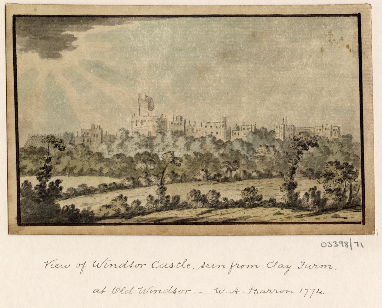 Serie de bocetos, vistas en Gran Bretaña, el continente y América 1772-1778 (acuarela) de British School