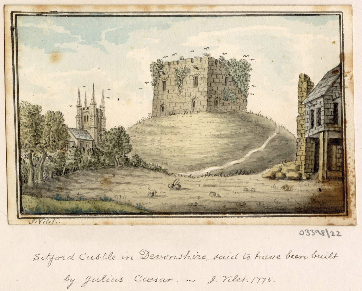 Serie de bocetos, vistas en Gran Bretaña, el continente y América 1772-1778 (acuarela) de British School