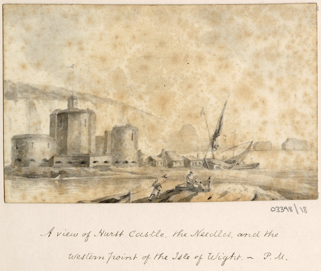 Serie de bocetos, vistas en Gran Bretaña, el continente y América 1772-1778 (acuarela) de British School