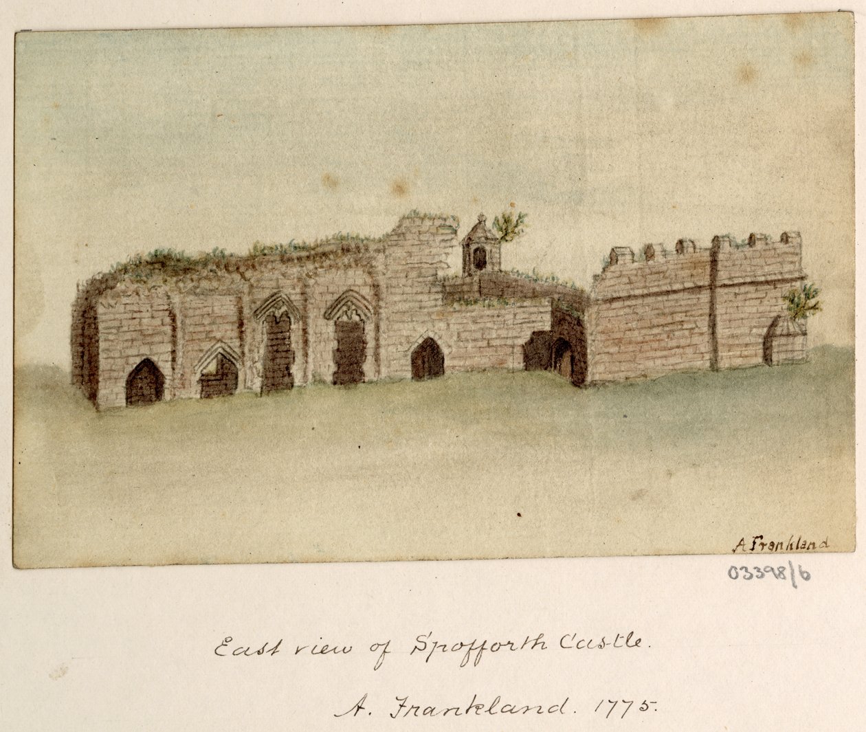 Serie de bocetos, vistas en Gran Bretaña, el continente y América 1772-1778 (acuarela) de British School
