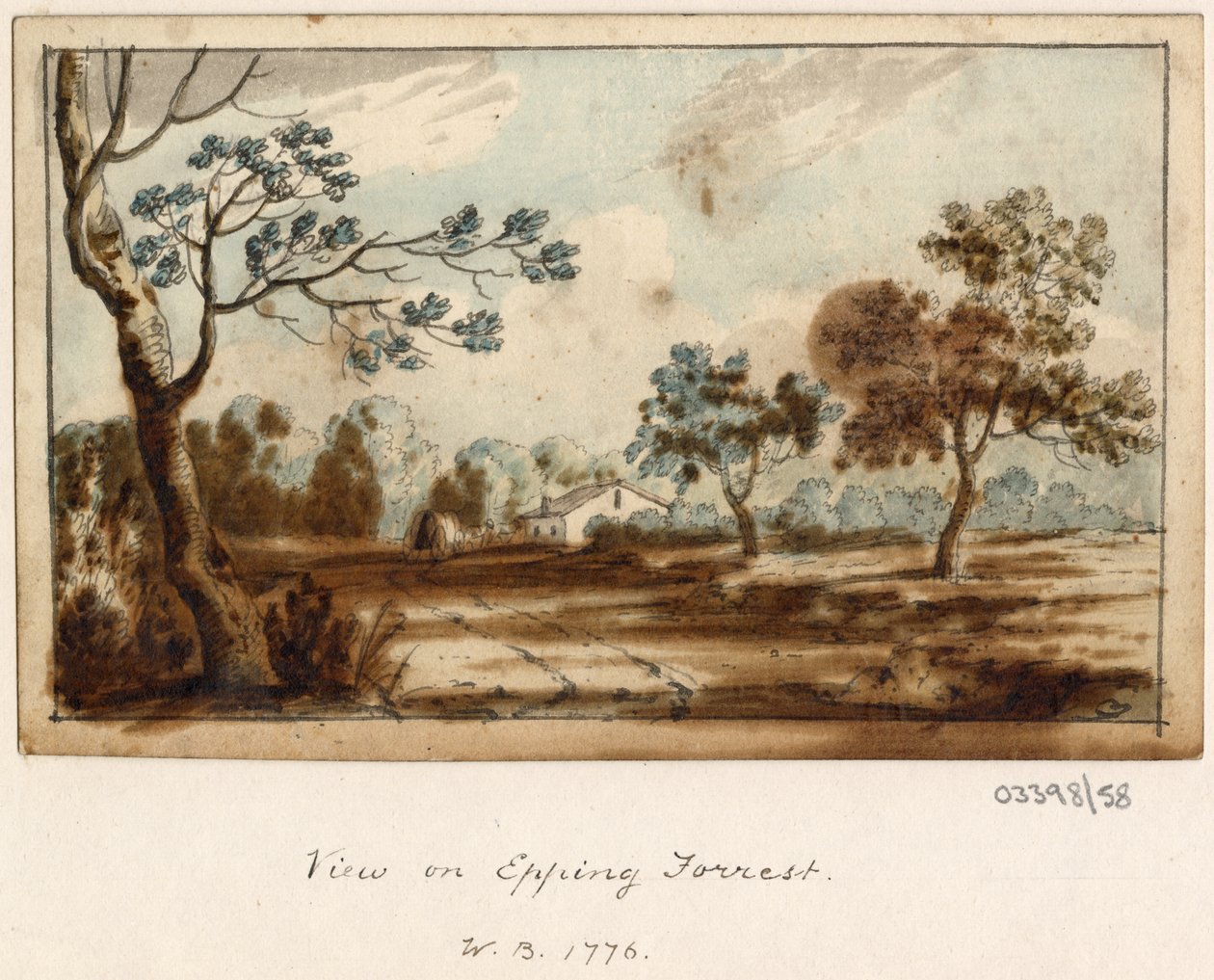 Serie de bocetos, vistas en Gran Bretaña, el continente y América 1772-1778 (acuarela) de British School