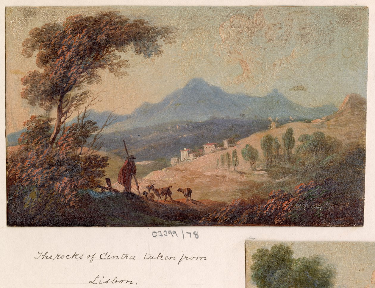 Serie de bocetos, vistas en Gran Bretaña, el Continente y América 1772-1778 (óleo) de British School