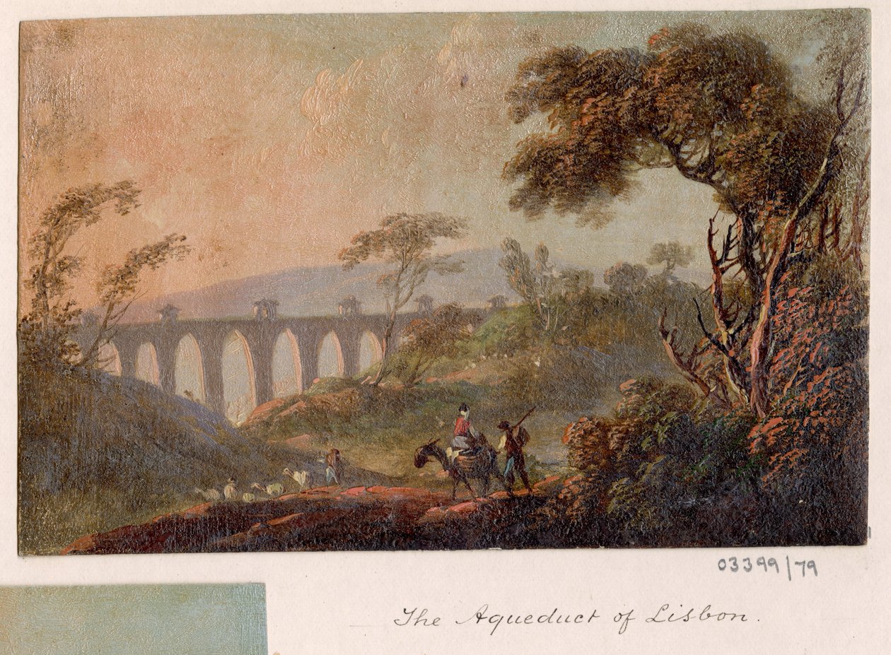Serie de bocetos, vistas en Gran Bretaña, el Continente y América 1772-1778 (óleo) de British School