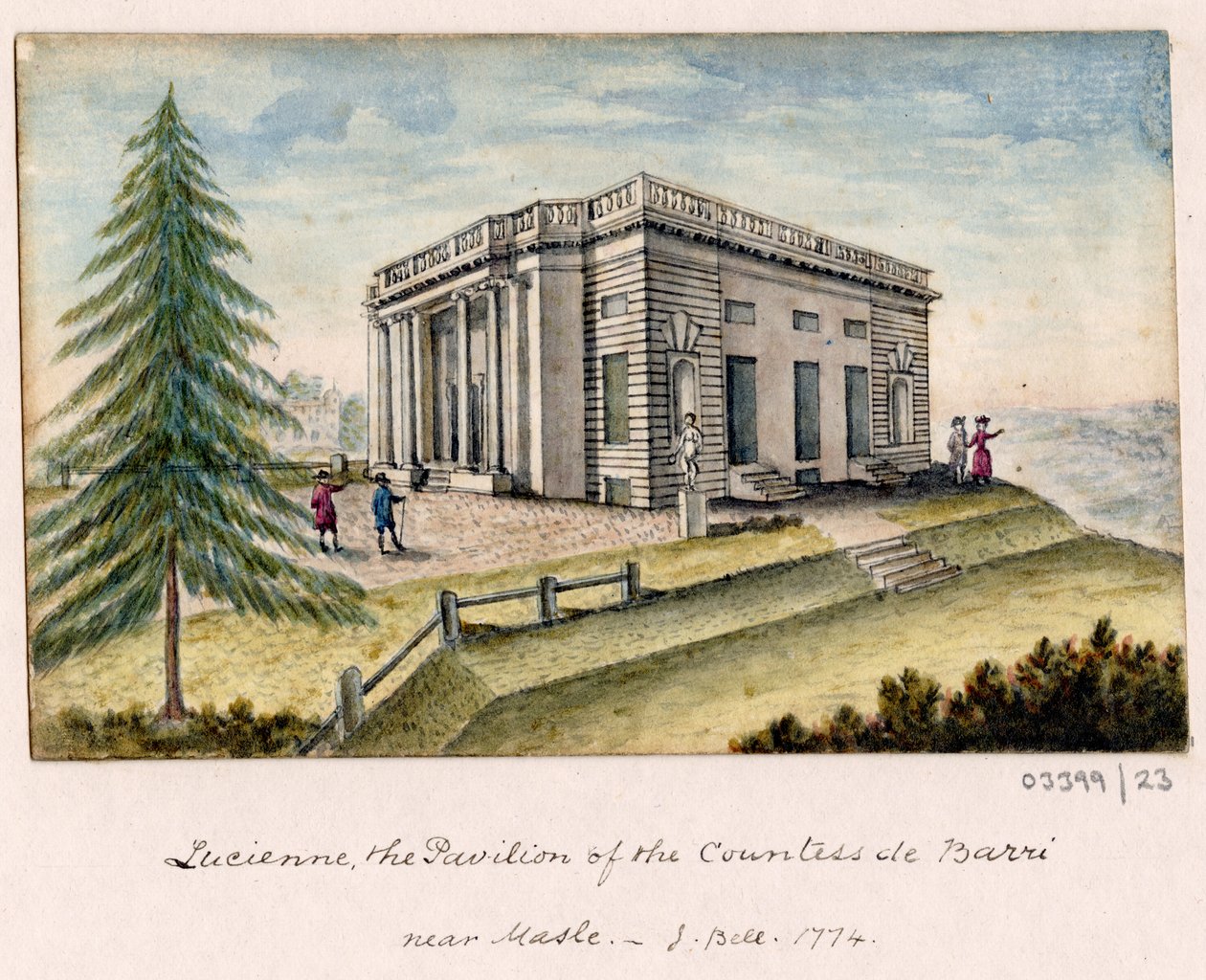 A series of sketches, views in Great Britain, the Continent and America 1772-1778 (acuarela) de British School